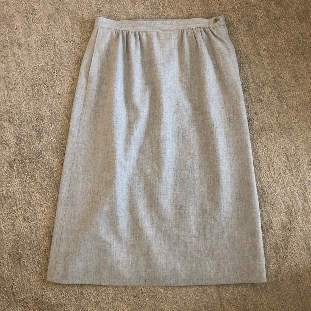 Vintage A-Line Pendleton Wool Skirt w Silk Lining